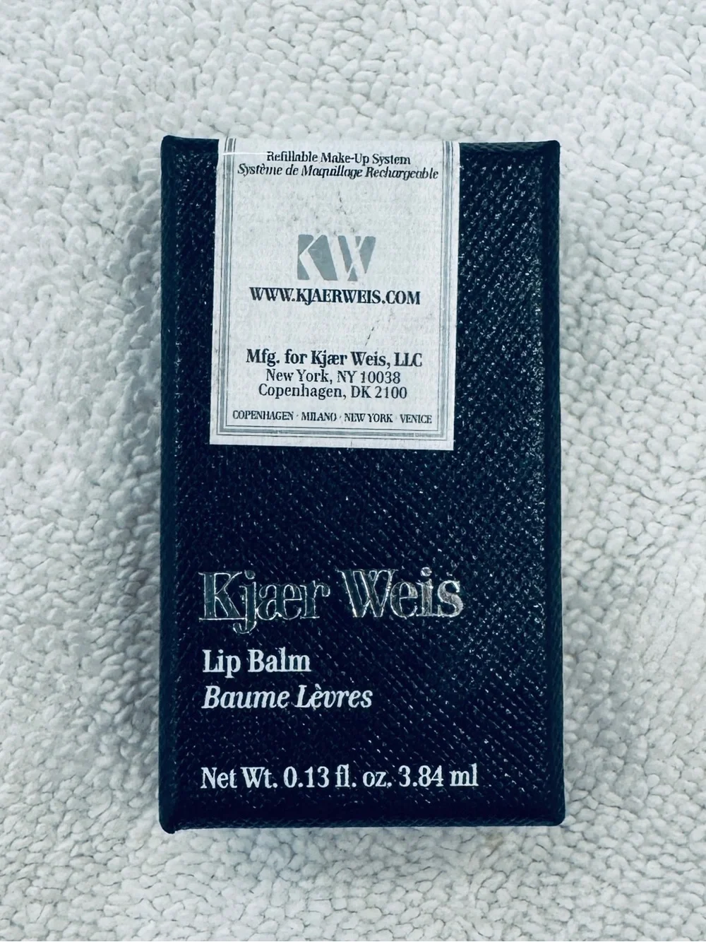 Kjaer Weis Black Iconic Edition Original Lip Balm 3.84ml BRAND NEW/SEALED